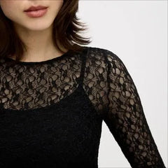 Long Sleeve Fitted Lace Top