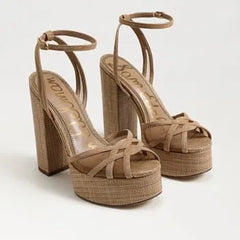 Sandy Block Heel Platform Sandal
