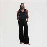 Drawstring Wide Leg