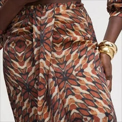 Printed Sarong Skirt