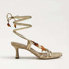 Paloma Kitten Heel Wrap Sandal