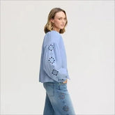 Long Sleeve Embroidery Top
