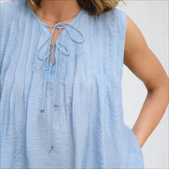 Sleeveless Tuck Tank