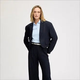Crop Elastic Blazer