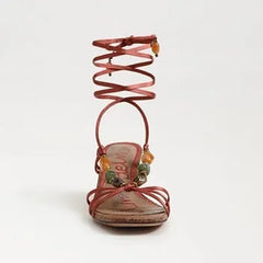 Paloma Kitten Heel Wrap Sandal