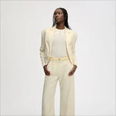 Crop Elastic Blazer