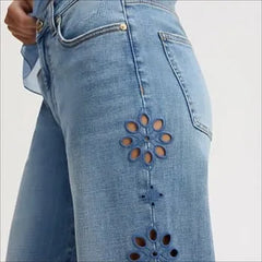 Chop Out Wide Leg Jean