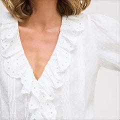 Short Sleeve Flounce Top