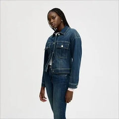 Cinch Waist Denim Jacket