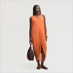 Knot Detail Midi Dress