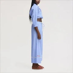 Drawstring Wide Leg