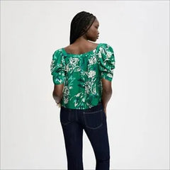 Square Neck Short Sleeve Top