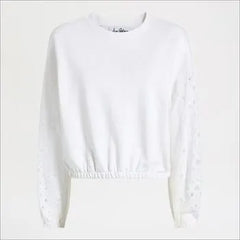 Drop Shoulder Combo Long Sleeve Top