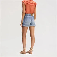 Embroidered Paperbag Short