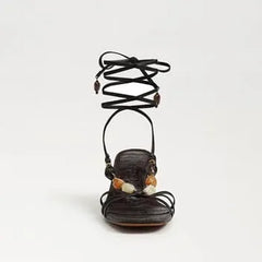 Paloma Kitten Heel Wrap Sandal