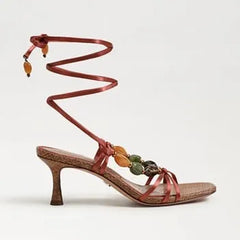 Paloma Kitten Heel Wrap Sandal
