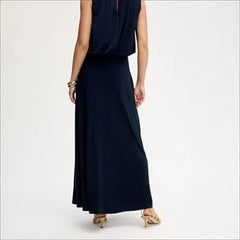 Gathered Midi Skirt