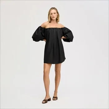 Bubble Sleeve Mini Dress