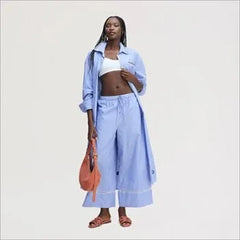 Drawstring Wide Leg