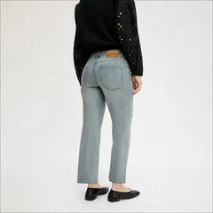 Mid Rise Straight Ankle Jean