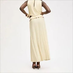 Gathered Midi Skirt