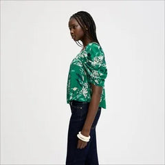Square Neck Short Sleeve Top