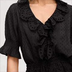 Short Sleeve Flounce Top