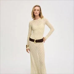 Long Sleeve Fitted Lace Top