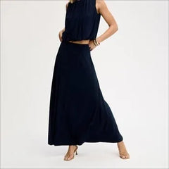 Gathered Midi Skirt