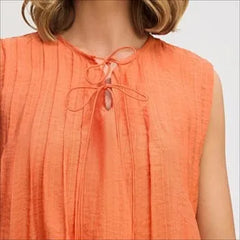 Sleeveless Tuck Tank