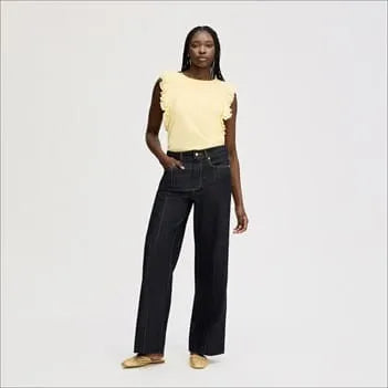 Pintuck Trouser Jean