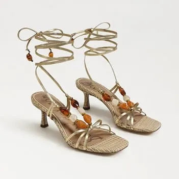 Paloma Kitten Heel Wrap Sandal