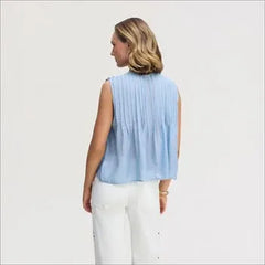 Sleeveless Tuck Tank