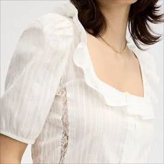 Short Sleeve Peasant Top