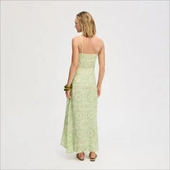 Lace Trim Slip Maxi Dress