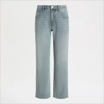 Mid Rise Straight Ankle Jean