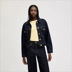 Cinch Waist Denim Jacket