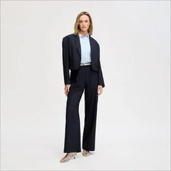 Crop Elastic Blazer