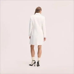 Inset Waist Boucle Coat
