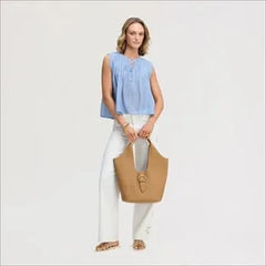 Sleeveless Tuck Tank