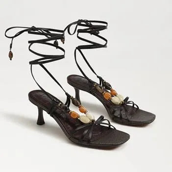 Paloma Kitten Heel Wrap Sandal