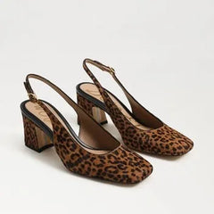 Lucille Block Heel Slingback