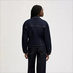 Cinch Waist Denim Jacket