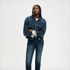 Cinch Waist Denim Jacket
