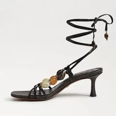 Paloma Kitten Heel Wrap Sandal