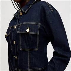 Cinch Waist Denim Jacket